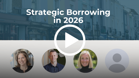 Strategic Borrowing in 2026 webinar panel featuring Juliette Stacey from Middleton Advisors, Ashley Wilsdon Head of London Buying, Alex Webster Head of Lending at Coutts, and James Rose Private Banker at Coutts